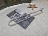 Retro plain chain collarbone chain tian Ran freshwater 7, 8, 9 round slightly flawed bright light pearl necklace finished product wholesale details Picture